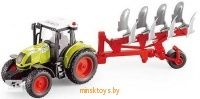Трактор с прицепом - инерционный, 1:16 WenYi WY900С - Minsktoys.by