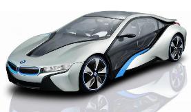 Радиоуправляемая машинка BMW i8, 1:14 Rastar 49600 (Серебристая)
