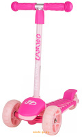 Детский трёхколёсный самокат Lambo, Tech Team розовый - Minsktoys.by