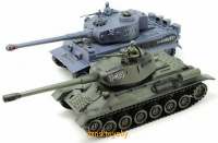 Танковый бой на радиоуправлении Т-34 и King Tiger, 1:24, Огневая мощь 99824 - Minsktoys.by Танковый бой на радиоуправлении Т-34 и King Tiger, 1:24, Огневая мощь 99824 - Minsktoys.by