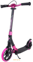 Самокат с дисковым ручным тормозом розовый - Techteam Sport 210R