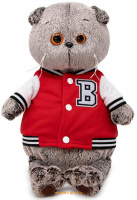 Мягкая игрушка - Кот Басик в клубной куртке 22 см, Budi Basa Ks22-055 Мягкая игрушка - Кот Басик в клубной куртке 22 см, Budi Basa Ks22-055