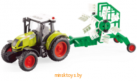 Трактор с плугом - инерционный, 1:16 WenYi WY900D - Minsktoys.by