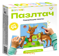 Интерактивные говорящие пазлы - Животные леса, BertToys FD81 - Minsktoys.by