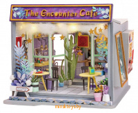 Интерьерный конструктор Румбокс - Кафе встреч, с подсветкой, Robotime TD02W